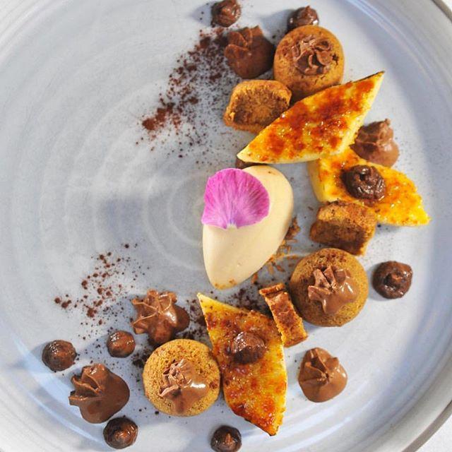 A delicious plate of food served at the Michelin-starred Pied à Terre, one of the best French restaurants in London