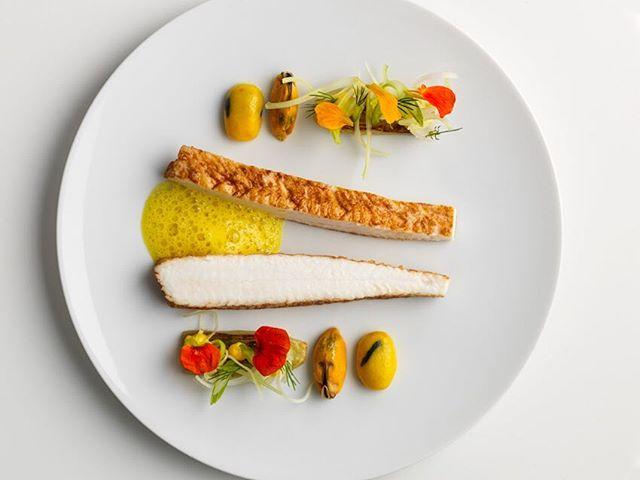 A plate of delicious food at the Michelin-starred Le Dam De Pic, one of the best French restaurants in London