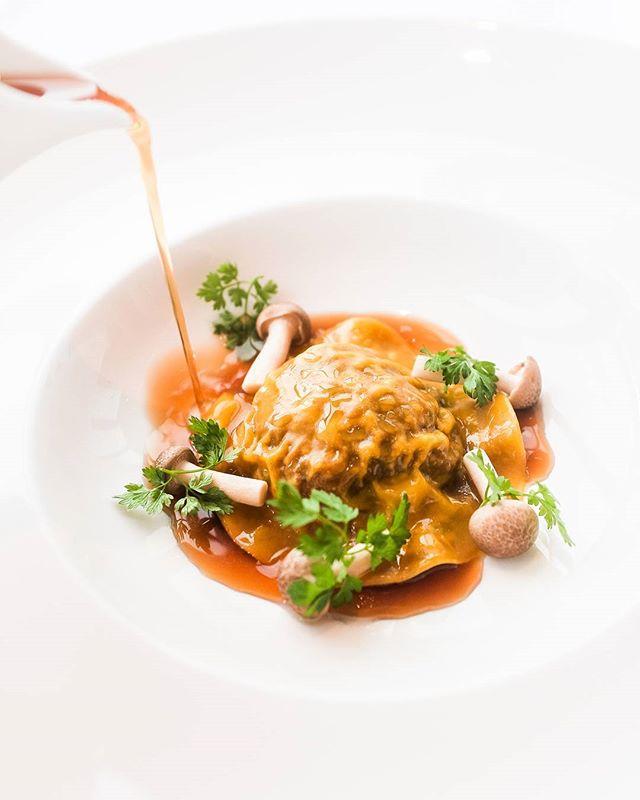 A tasty pasta dish with mushrooms served at the French restaurant Galvin at Windows 