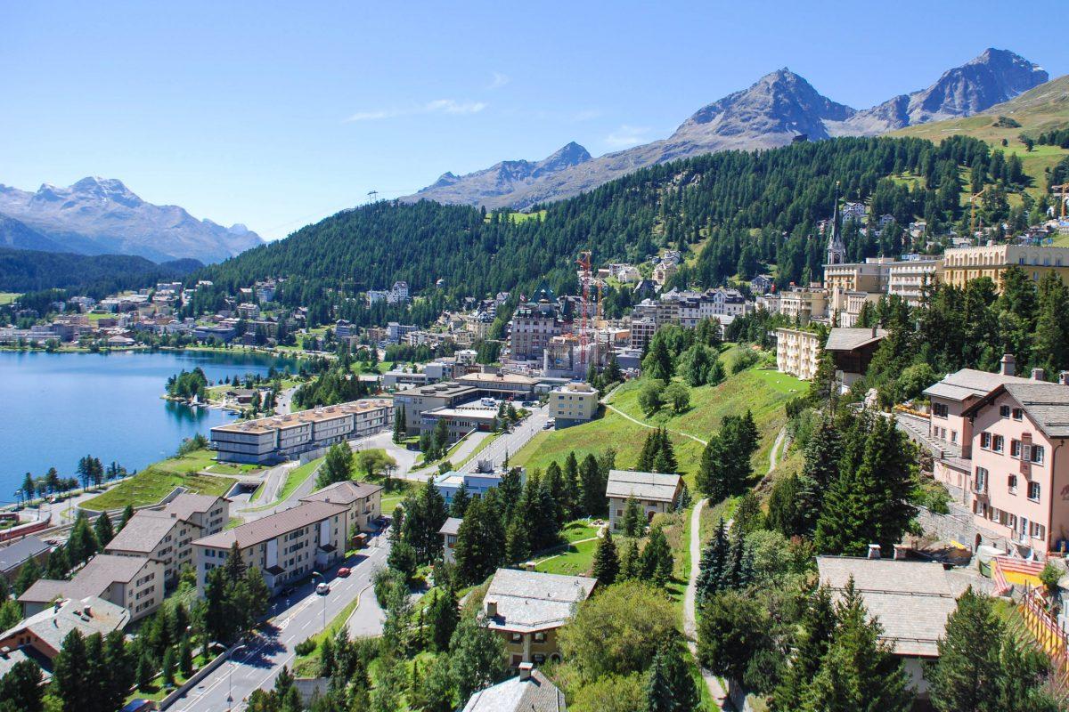 Due to its location on the southern slope of the Alps, St. Moritz can share in the warm Italian climate; on average, there are an incredible 322 days of sunshine here, Switzerland - © caco / Fotolia