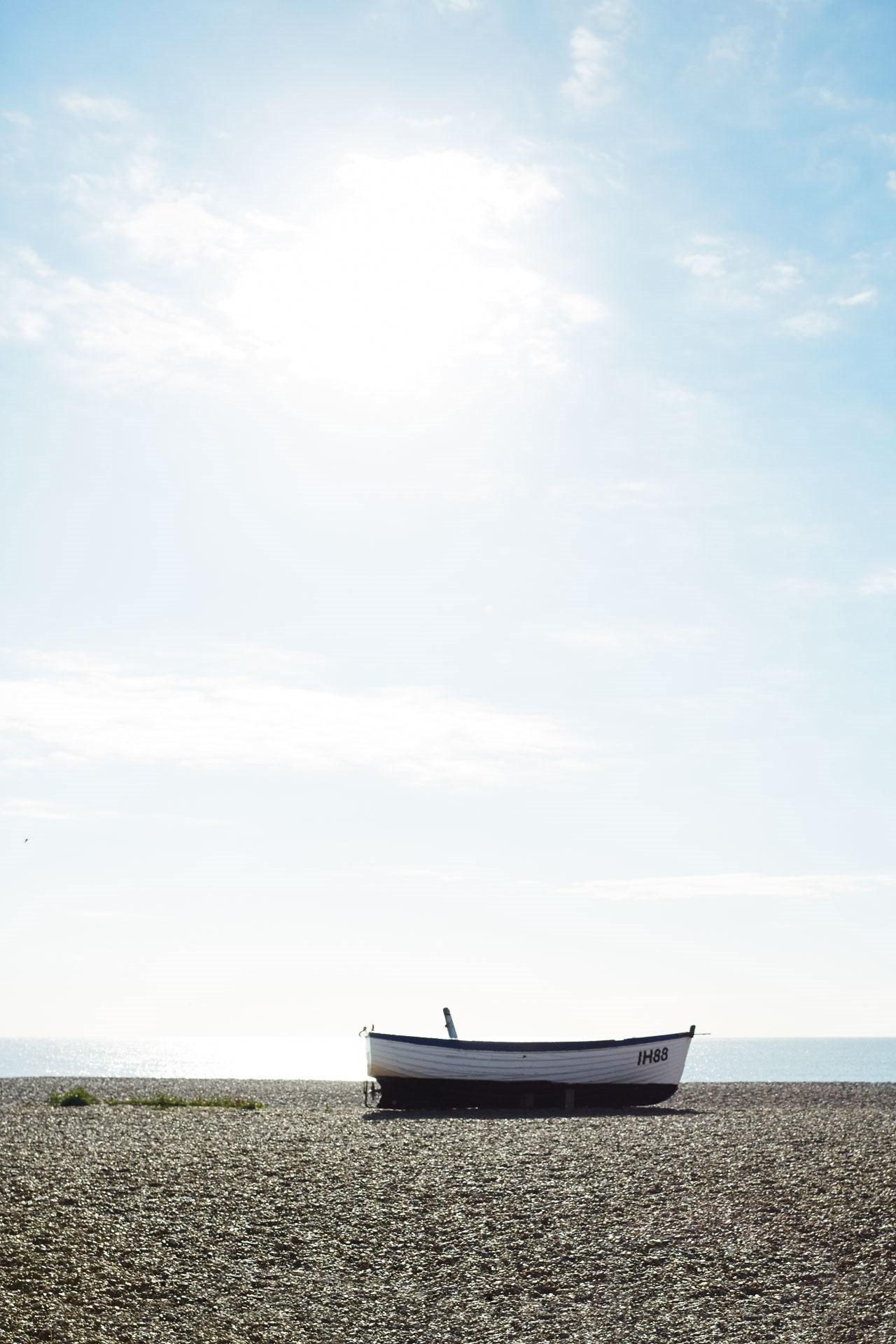 The beach at Aldeburgh on the Suffolk Coast
