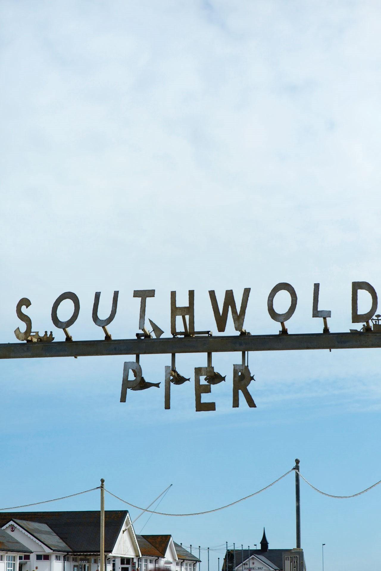 Southwold Pier sign