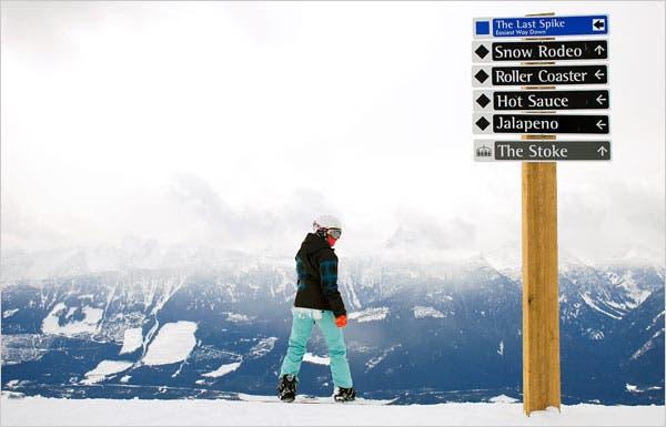 Black diamonds rule the slopes of Mount Mackenzie. 